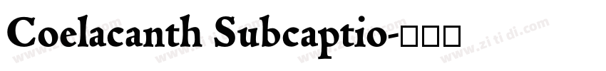 Coelacanth Subcaptio字体转换